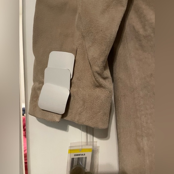 Style & Co Tan Women’s Suede Long Jacket Size Medium - Picture 7 of 9